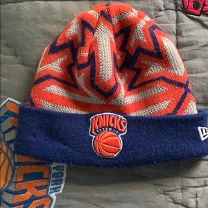 Knicks beanie.